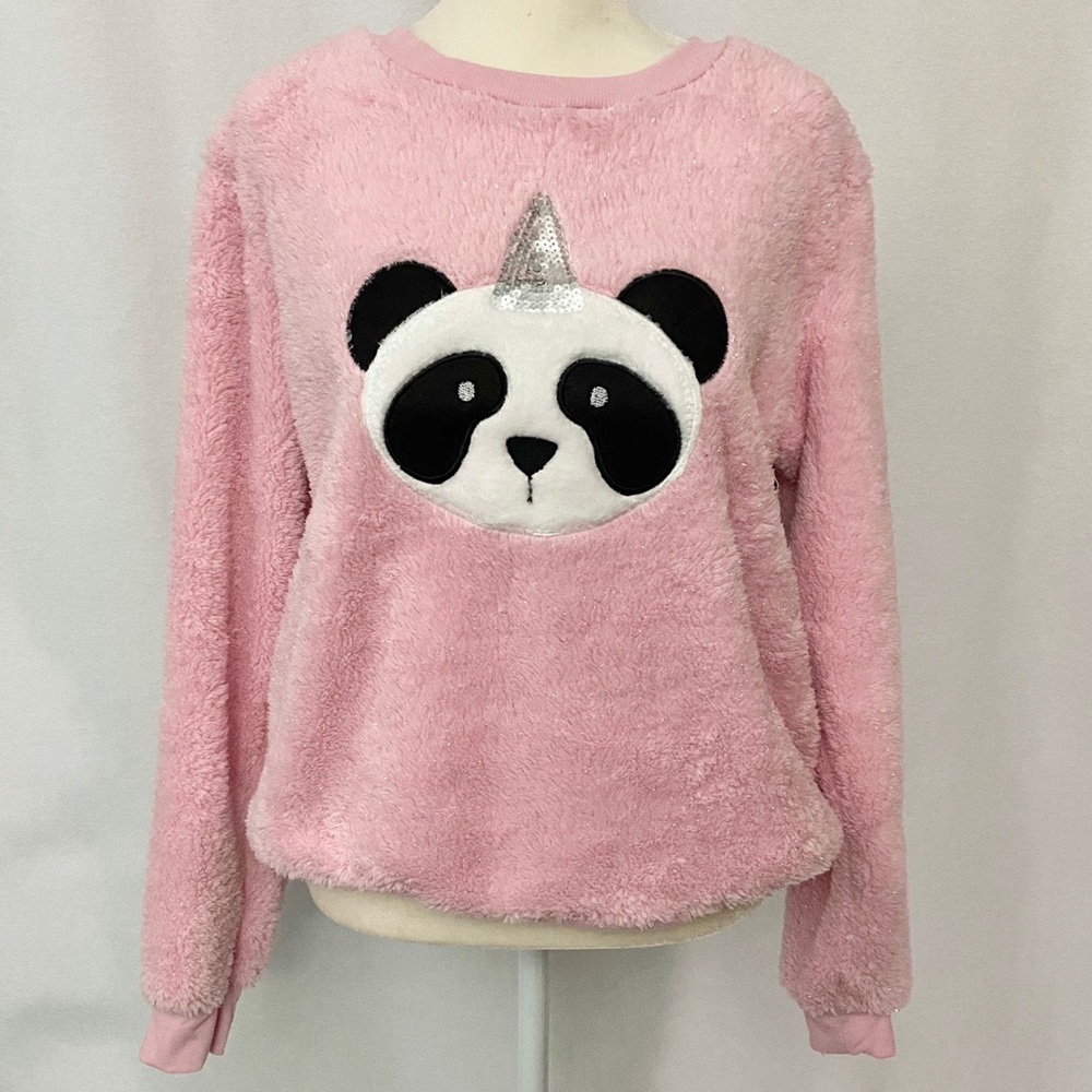 Panda-Corn (Panda Unicorn) Sweatshirt Top,…
